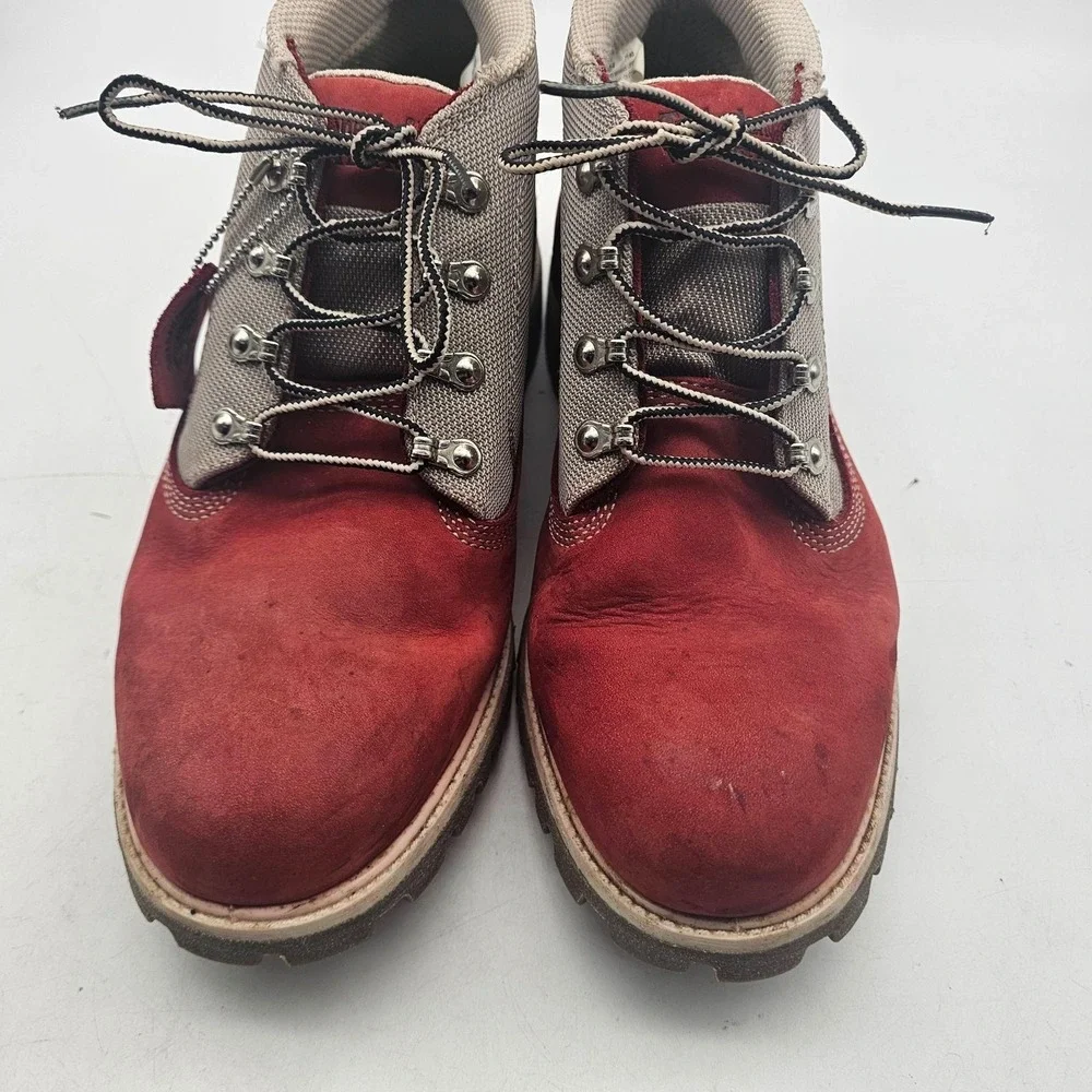 Timberland Boots Mens Size 11.5 Red Waterproof Hiking Trail Outdoor 13054